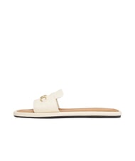 TOMMY HILFIGER TH Leather slippers with logo muslin - Women&rsquo;s shoes - 2