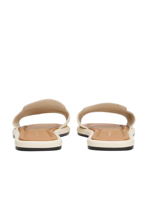 TH Leather slippers with logo muslin - Women&rsquo;s shoes