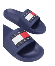 TOMMY HILFIGER FLAG POOL Women's slippers velvet blue - Women&rsquo;s shoes - 2