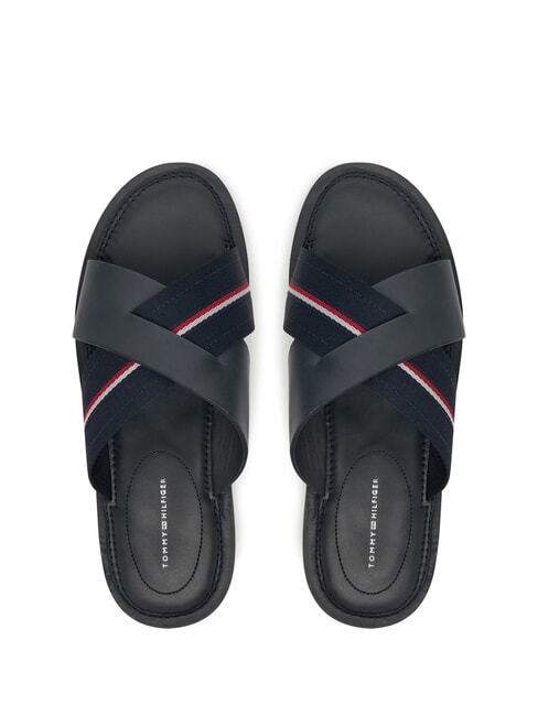 TH Leather slippers with logo ribbon desert sky - Men&rsquo;s shoes