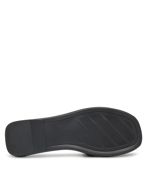TH Leather slippers with logo black - Women&rsquo;s shoes