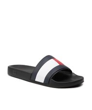 TOMMY HILFIGER TH FLAG POOL Men's slippers black - Men&rsquo;s shoes - 8