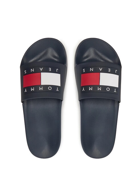TOMMY JEANS Pool Slide Rubber slippers dark night navy - Men&rsquo;s shoes