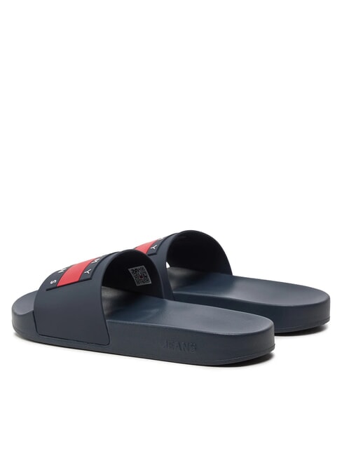 TOMMY JEANS Pool Slide Rubber slippers dark night navy - Men&rsquo;s shoes
