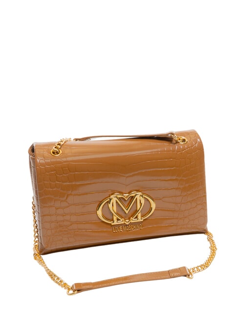 CROCO Convertible Shoulder bag / crossbody bag camel2 - Women&rsquo;s Bags