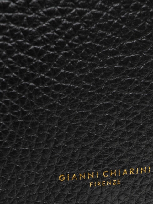 CECILE Hammered leather shoulder bag Black - Women&rsquo;s Bags