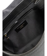 GIANNI CHIARINI CECILE Hammered leather shoulder bag Black - Women&rsquo;s Bags - 4