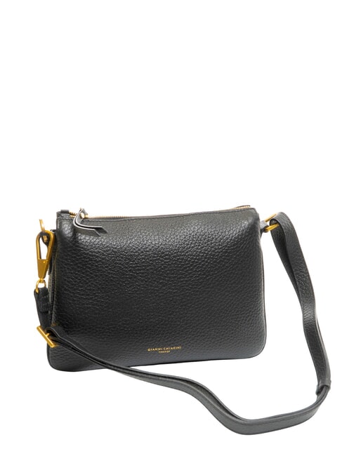 BROOKE Hammered leather shoulder bag Black - Women&rsquo;s Bags