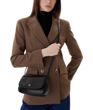 CALVIN KLEIN HARDWARE MONOGRAM Mini shoulder bag on black - Women&rsquo;s Bags - 5