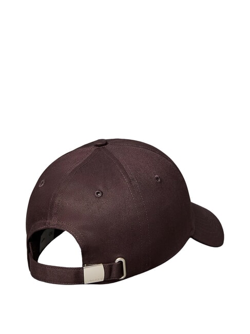 CKJ MONO LOGO Cotton baseball cap rich brown - Hats