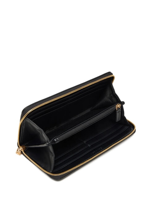 BOLD MONOGRAM Zip Around Wallet on black - Women&rsquo;s Wallets