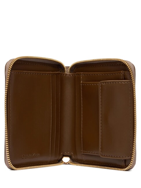 EMBOSSED LOGO Small Zip Around Wallet desert taupe - Women&rsquo;s Wallets