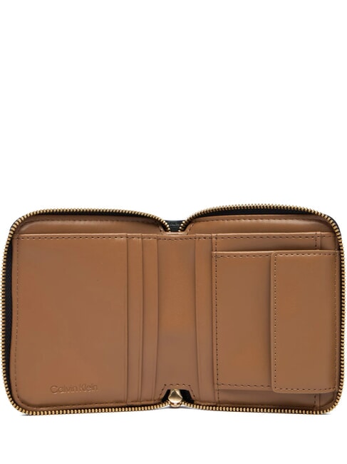 EMBOSSED LOGO Small Zip Around Wallet black/toasted coconut - Women&rsquo;s Wallets