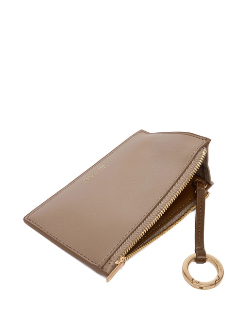EMBOSSED LOGO Flat card holder desert taupe - Women&rsquo;s Wallets