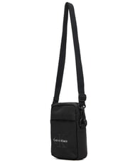 CALVIN KLEIN BOLD LOGO NYLON Shoulder bag on black - Over-the-shoulder Bags for Men - 3