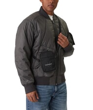 CALVIN KLEIN BOLD LOGO NYLON Shoulder bag on black - Over-the-shoulder Bags for Men - 5