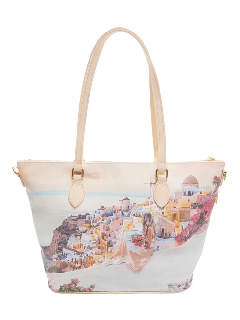 YESBAG Medium shoulder shopping bag greece sunset - Women&rsquo;s Bags