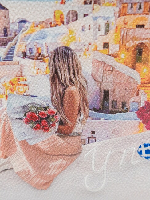 YESBAG Clutch bag with metal shoulder strap Greece sunset - Women&rsquo;s Bags