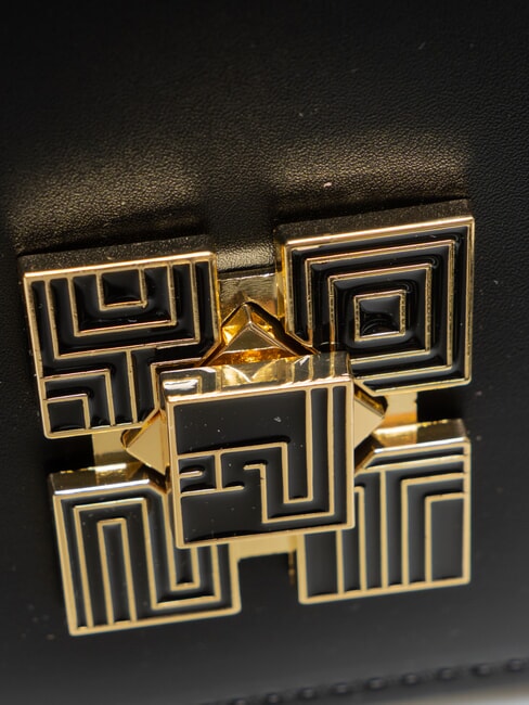 LUCY Shoulder bag with flap BLACK - Women&rsquo;s Bags