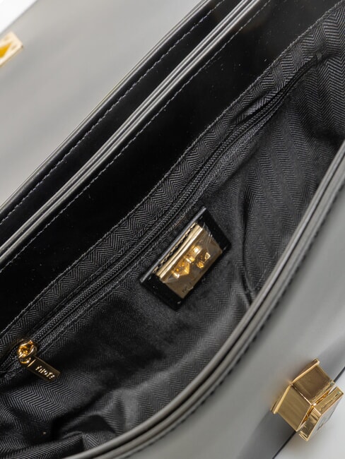 LUCY Shoulder bag with flap BLACK - Women&rsquo;s Bags