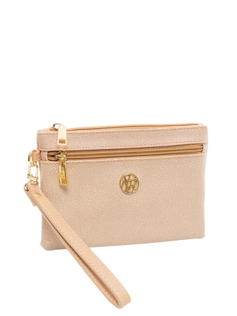 LUX Clutch bag with cuff and pocket caramel - Women&rsquo;s Bags