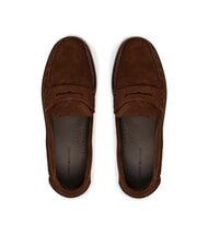 TOMMY HILFIGER CLASSIC HILFIGER Suede leather loafers brown - Men&rsquo;s shoes - 4