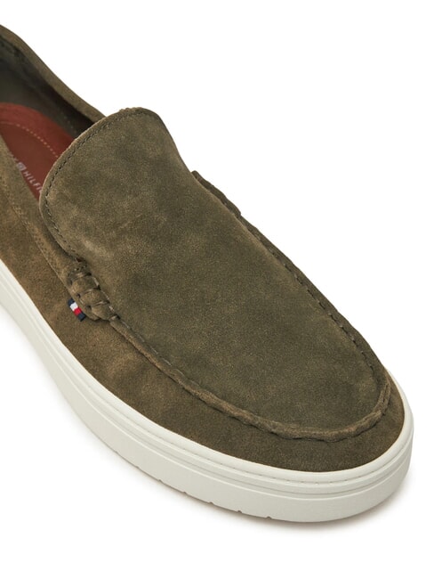 MODERN LIGHT HYBRID Suede leather loafers army green - Men&rsquo;s shoes