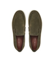 TOMMY HILFIGER MODERN LIGHT HYBRID Suede leather loafers army green - Men&rsquo;s shoes - 4