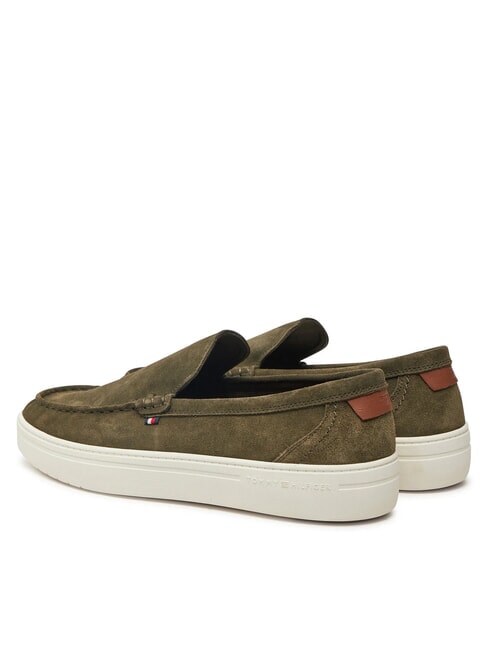 MODERN LIGHT HYBRID Suede leather loafers army green - Men&rsquo;s shoes