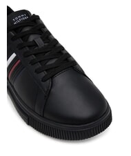 TOMMY HILFIGER MODERN CUPSOLE STRIPES Leather sneakers black - Men&rsquo;s shoes - 3
