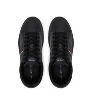 TOMMY HILFIGER MODERN CUPSOLE STRIPES Leather sneakers black - Men&rsquo;s shoes - 4