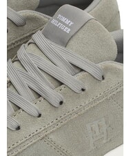 TOMMY HILFIGER TH CUPSET SUEDE Leather sneakers antique silver - Men&rsquo;s shoes - 3
