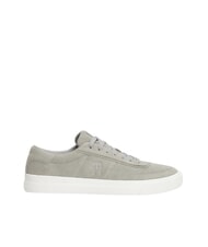TOMMY HILFIGER TH CUPSET SUEDE Leather sneakers antique silver - Men&rsquo;s shoes - 4