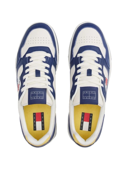 TOMMY JEANS Cupsole Leather sneakers velvet blue - Men&rsquo;s shoes