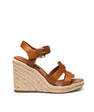 TOMMY HILFIGER TH High leather espadrilles wedge sandals cognac brown - Women&rsquo;s shoes - 3