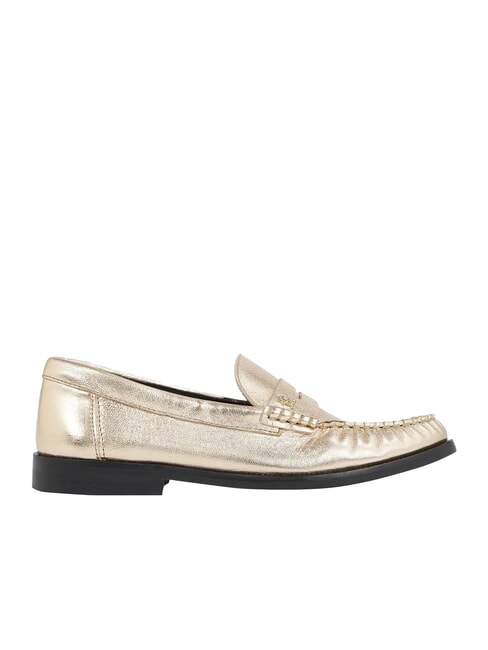TH METALLIC Metallic leather loafers gold - Women&rsquo;s shoes