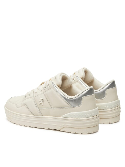 TH Women's chunky leather sneakers ivory petal - Women&rsquo;s shoes