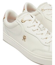 TOMMY HILFIGER ESSENTIAL CHIC COURT Women's leather sneakers ancient white - Women&rsquo;s shoes - 3