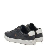 TOMMY HILFIGER ESSENTIAL CHIC COURT Women's leather sneakers black - Women&rsquo;s shoes - 5