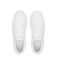 TOMMY HILFIGER MODERN COURT Leather platform sneakers white - Women&rsquo;s shoes - 4