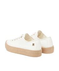 TOMMY HILFIGER TH Canvas epadrilles sneakers ancient white - Women&rsquo;s shoes - 5