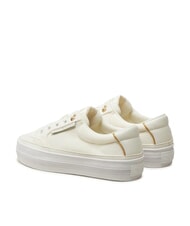 TOMMY HILFIGER ESSENTIAL Canvas platform sneakers ecru - Women&rsquo;s shoes - 5
