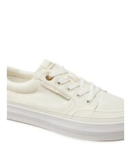 TOMMY HILFIGER ESSENTIAL Canvas platform sneakers ecru - Women&rsquo;s shoes - 3