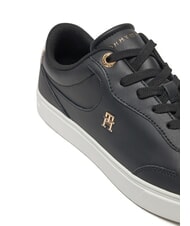 TOMMY HILFIGER ESSENTIAL CHIC COURT Women's leather sneakers black - Women&rsquo;s shoes - 3