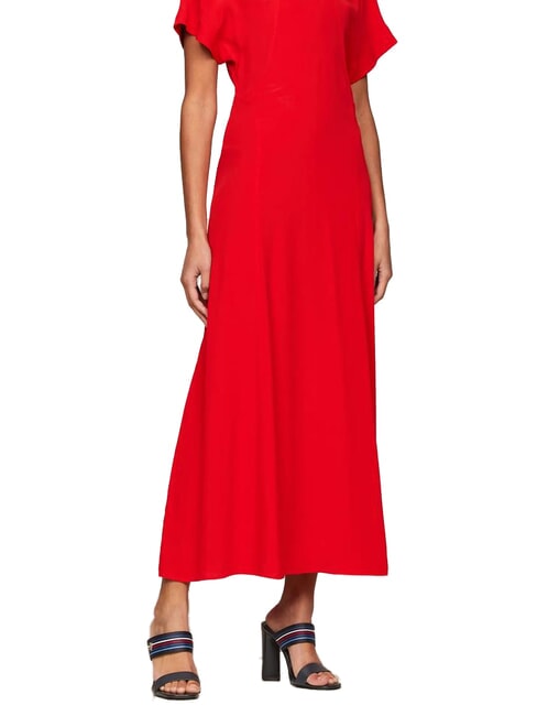 SLIDE High sandals with logo ribbon space blue - Women&rsquo;s shoes