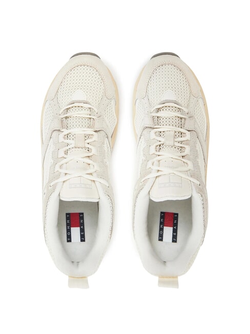 ARCHIVE '97 Leather and fabric runner sneakers ivory - Women&rsquo;s shoes