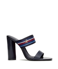 TOMMY HILFIGER SLIDE High sandals with logo ribbon - Women&rsquo;s shoes