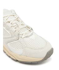 TOMMY HILFIGER ARCHIVE '97 Leather and fabric runner sneakers ivory - Women&rsquo;s shoes - 3