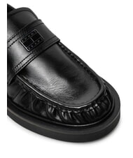 TOMMY HILFIGER TJW ORIGIN LOAFER Women's leather moccasins black - Women&rsquo;s shoes - 3