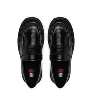 TOMMY HILFIGER TJW ORIGIN LOAFER Women's leather moccasins black - Women&rsquo;s shoes - 4